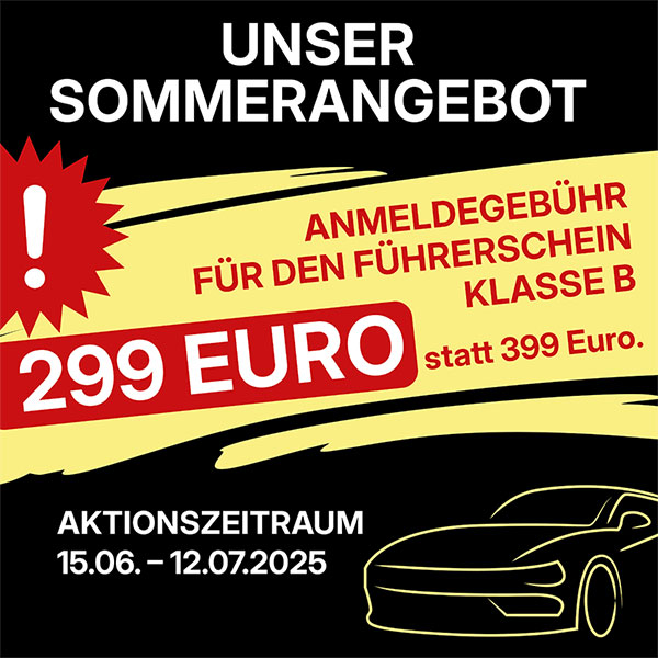 Sommerangebot Fahrschule Ackermann